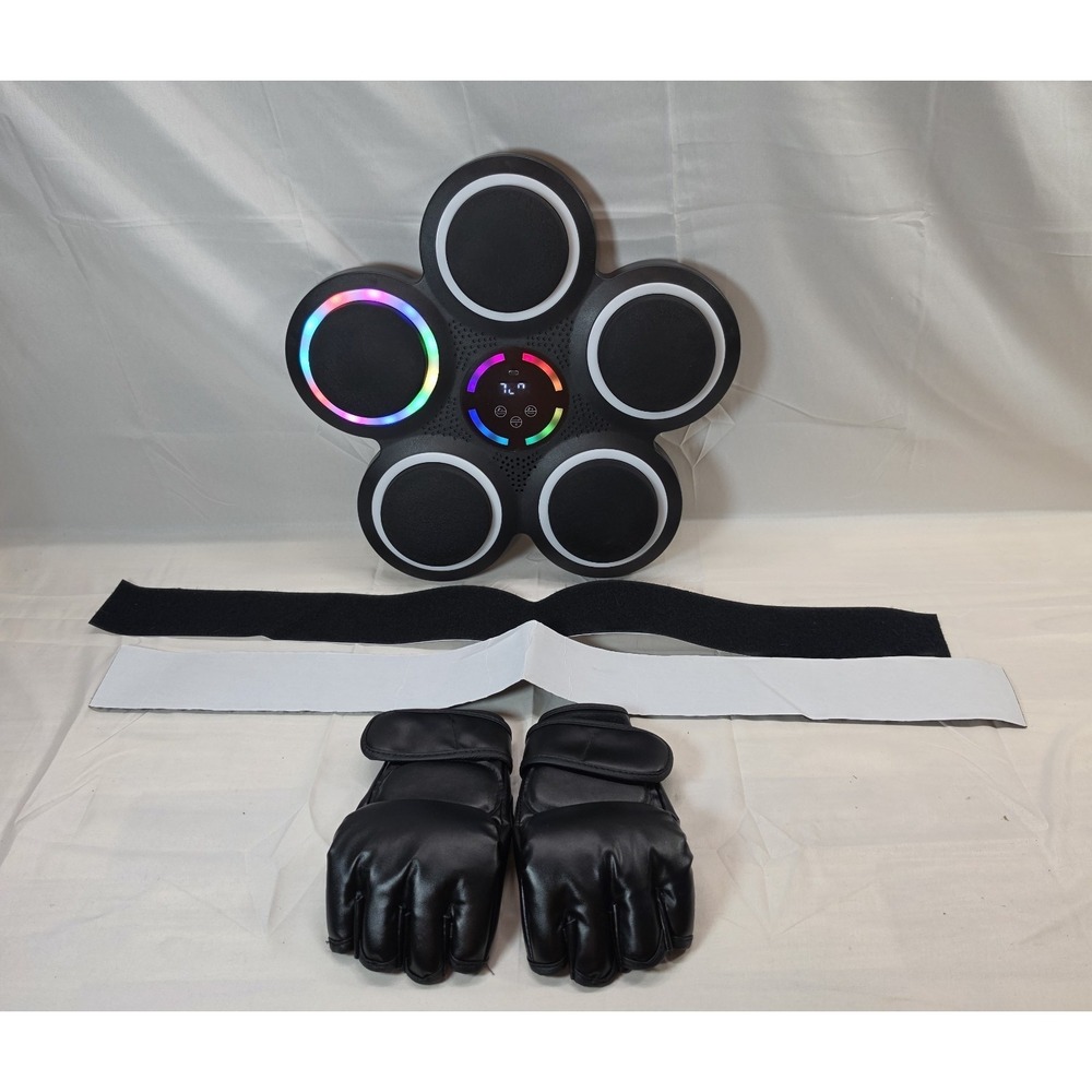BABONA Wall Music Boxing Machine.  Unit, Gloves And Wall V***** Tested Working.